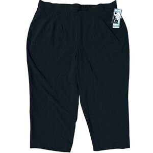 Dressbarn Black Plus Size Cropped Pants